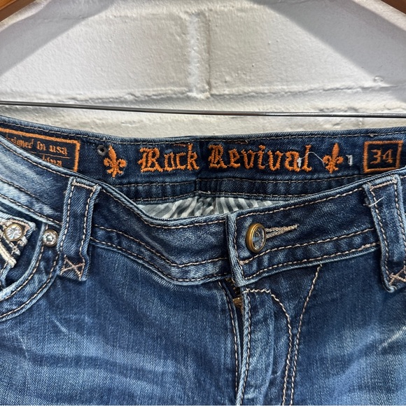 Rock Revival Easy Boot Jeans Plus Size 34 - Picture 11 of 16